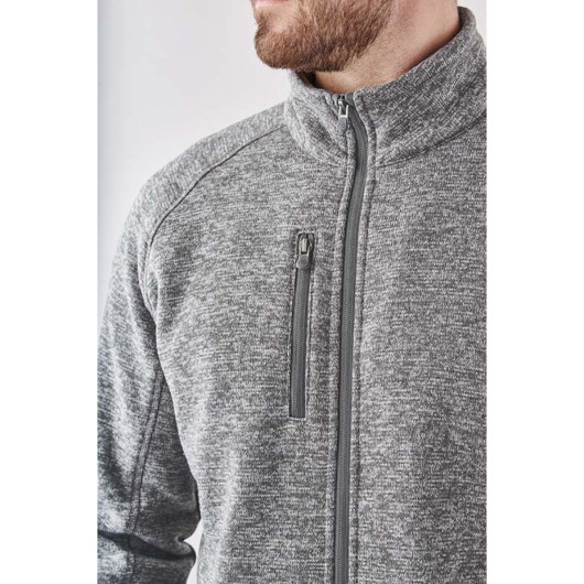 Mens Avalanche Zippered Fleece Jackets Detail